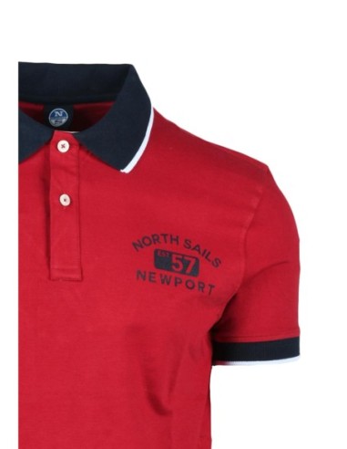 Polo rouge North Sails homme
