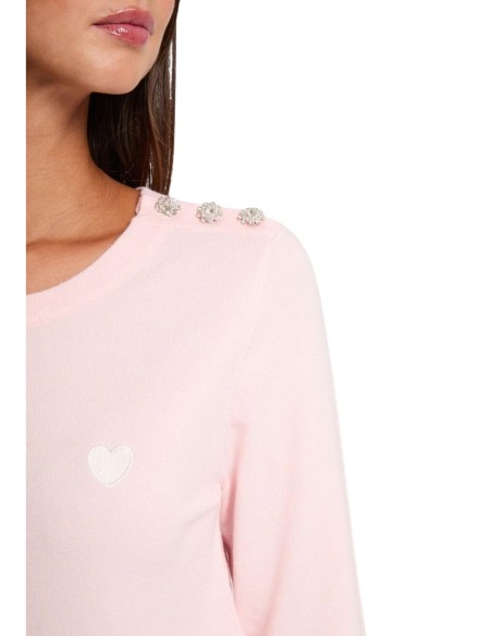 Pull rose Morgan femme