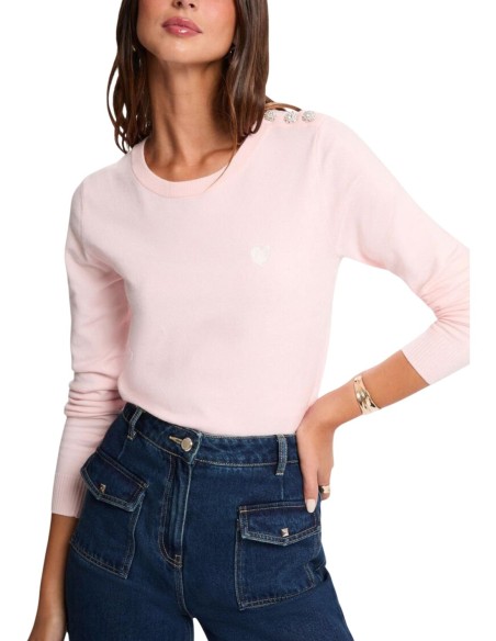 Pull rose Morgan femme