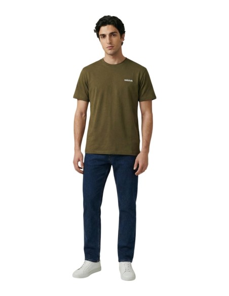 T-shirt vert Napapijri homme