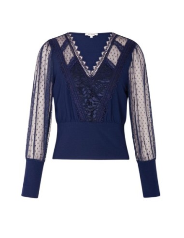 Blouse bleue Morgan femme