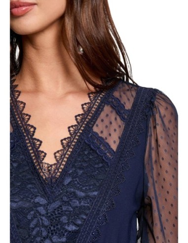 Blouse bleue Morgan femme