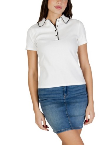 Polo blanc Morgan femme