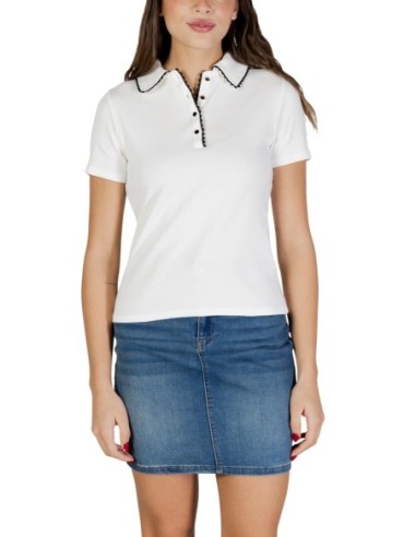 Polo blanc Morgan femme