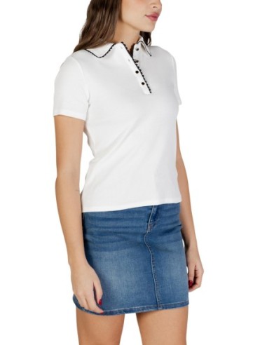 Polo blanc Morgan femme