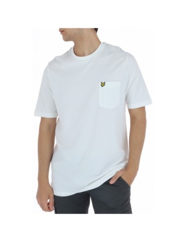 T-shirt blanc stretch Lyle & Scott homme