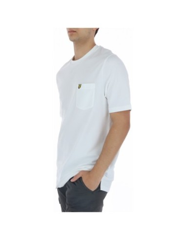 T-shirt blanc stretch Lyle & Scott homme