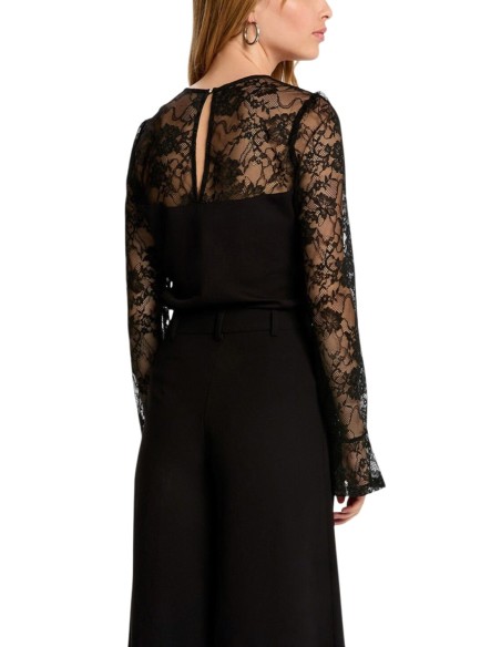 Blouse noire Morgan femme
