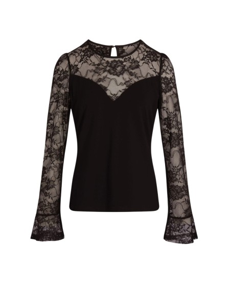 Blouse noire Morgan femme