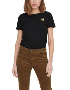 T-shirt noir Only femme