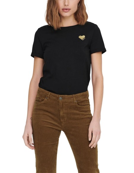 T-shirt noir Only femme