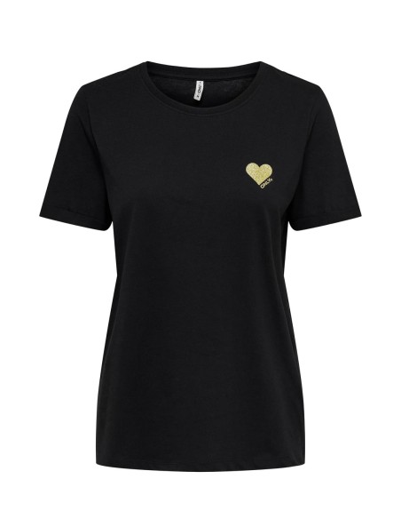 T-shirt noir Only femme