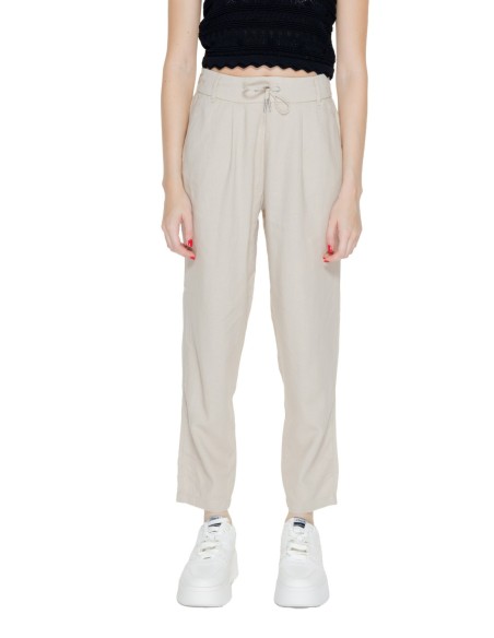 Pantalon beige lin Only femme
