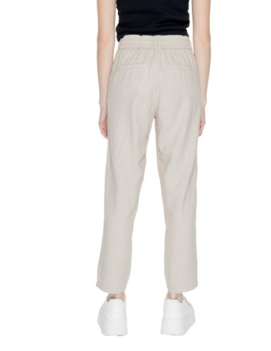 Pantalon beige lin Only femme