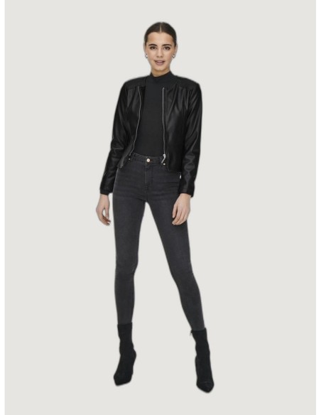 Veste noire similicuir Only femme