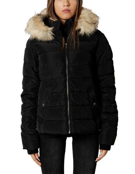 Veste noire capuche Only femme