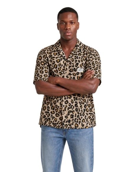 Chemise beige imprimée Only & Sons homme