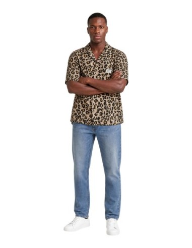 Chemise beige imprimée Only & Sons homme