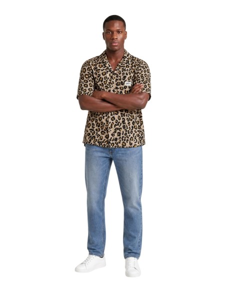 Chemise beige imprimée Only & Sons homme