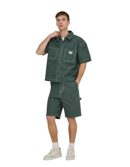 Chemise verte Only & Sons homme