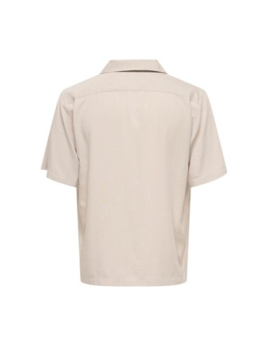 Chemise beige Tencel Only & Sons homme