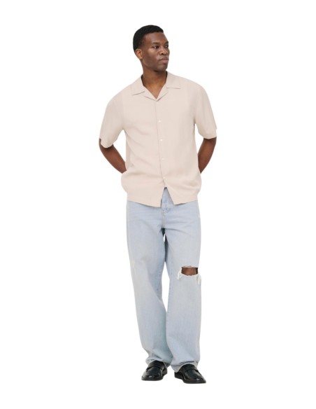 Chemise beige Tencel Only & Sons homme