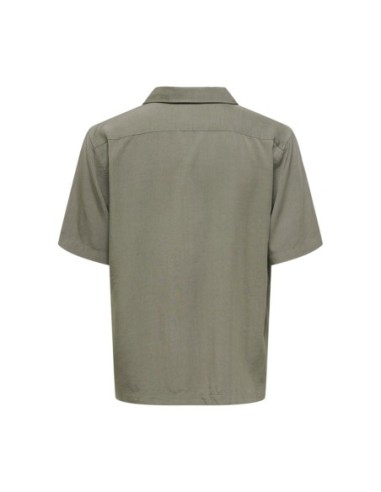 Chemise verte Tencel Only & Sons homme