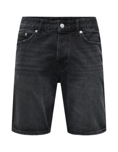 Bermuda noir coton bio Only & Sons homme