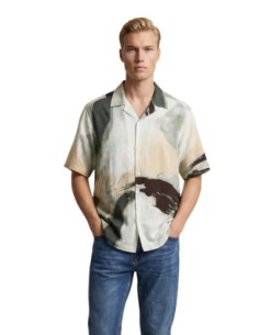 Chemise verte imprimée Only & Sons homme