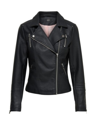 Veste biker similicuir noire | Only