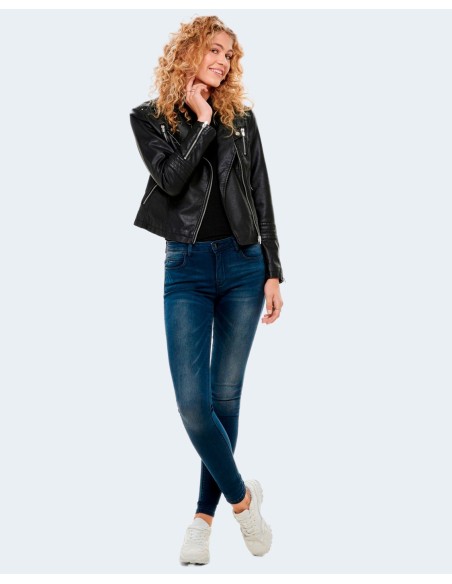 Veste noire similicuir Only femme