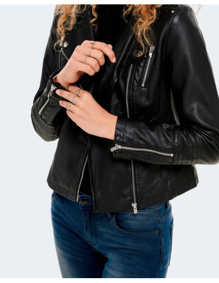 Veste biker similicuir noire | Only