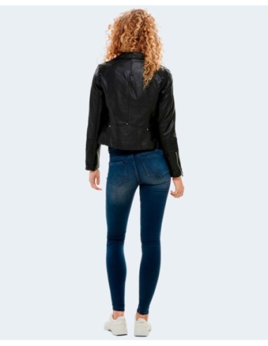 Veste biker similicuir noire | Only
