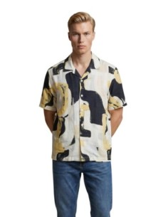 Chemise jaune imprimée Only & Sons homme