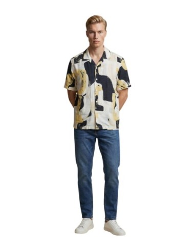 Chemise jaune imprimée Only & Sons homme