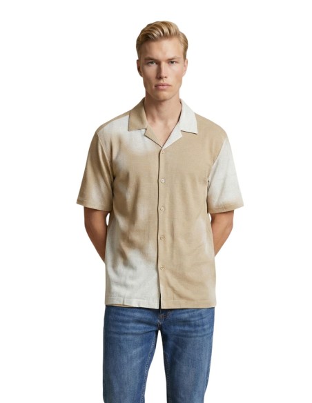 Chemise beige imprimée Only & Sons homme