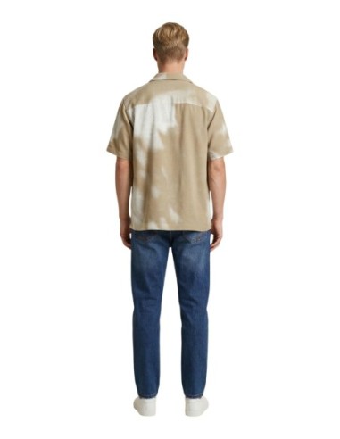 Chemise beige imprimée Only & Sons homme
