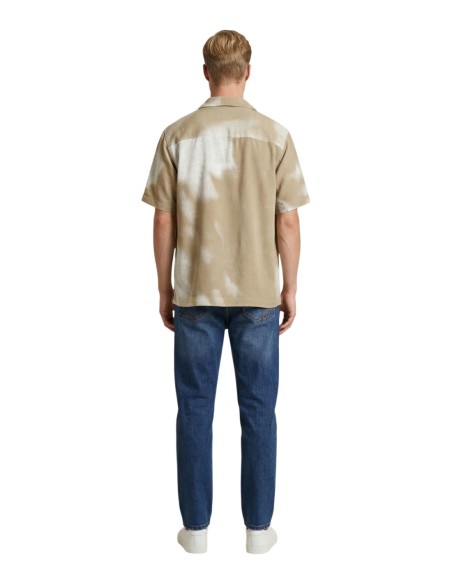 Chemise beige imprimée Only & Sons homme