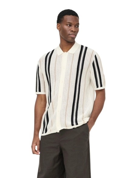 Polo beige rayé Only & Sons homme