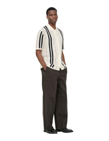 Polo beige rayé Only & Sons homme