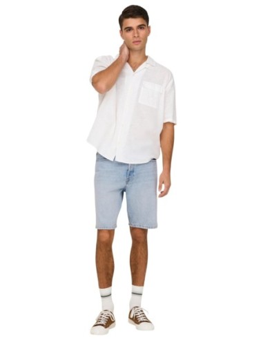 Bermuda bleu azur Only & Sons homme