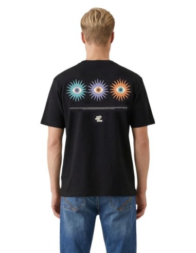T-shirt noir imprimé Only & Sons homme
