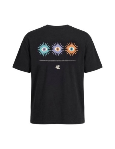 T-shirt noir imprimé Only & Sons homme