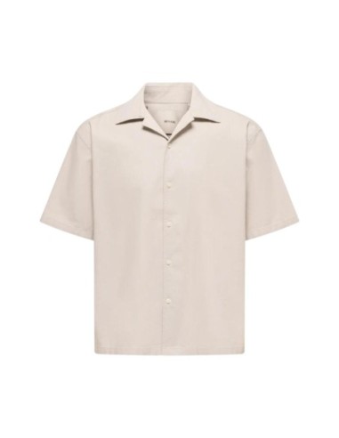 Chemise beige Only & Sons homme