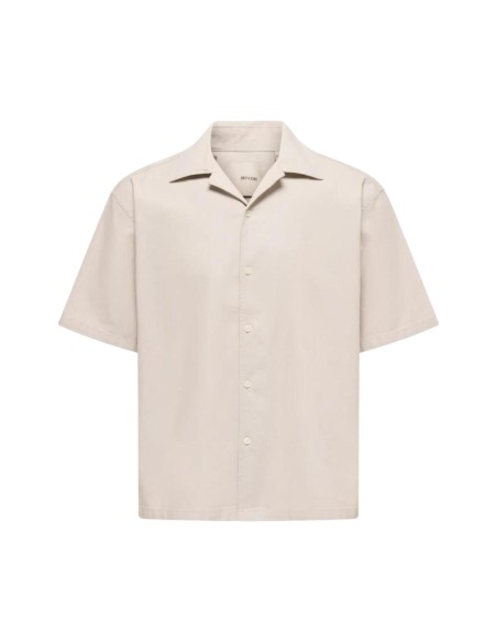 Chemise beige Only & Sons homme