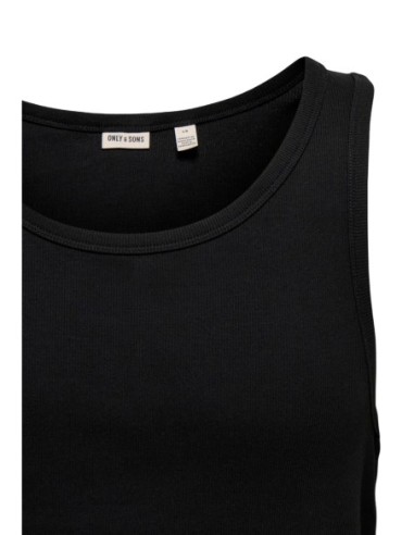 Débardeur noir Only & Sons homme
