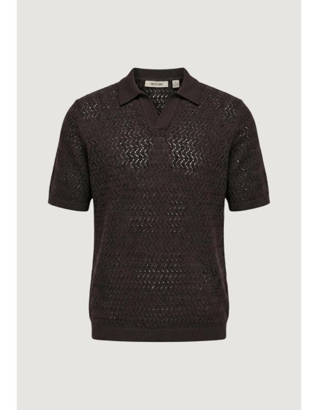 Polo marron Only & Sons homme