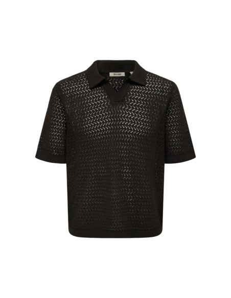 Polo noir Only & Sons homme