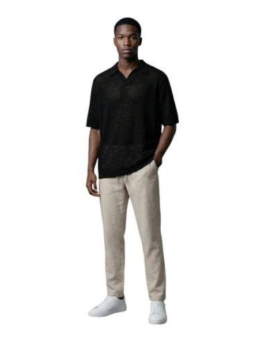 Polo noir Only & Sons homme