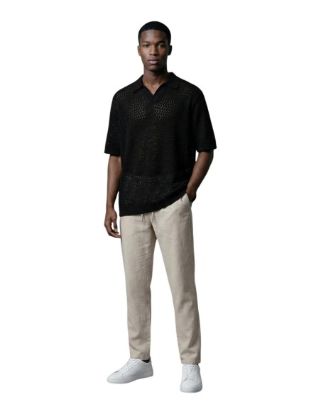 Polo noir Only & Sons homme